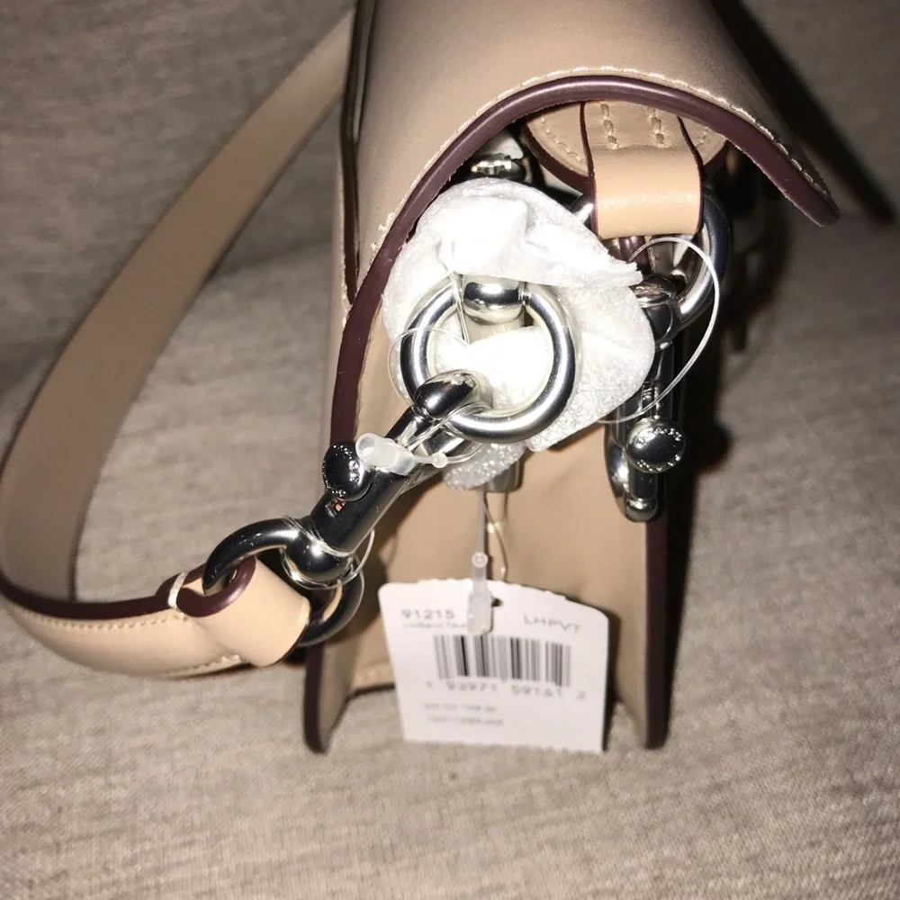 Coach Tabby 26 Signature Taupe/Silver Shoulder Bag - Picture 11 of 13